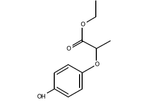 Ethyl (R)-(+)-2-(4-hydroxyphenoxy)propionate structure, CAS 65343-67-1
