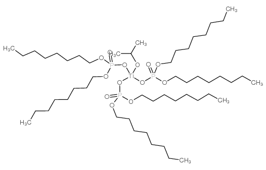 Isopropyl tri(dioctylphosphate)titanate structure, CAS 65345-34-8