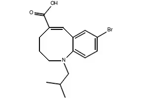 5-Bromo-8-nitronaphthalene-1-carboxylic acid structure, CAS 65440-41-7