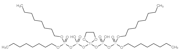 Di(dioctylpyrophosphato) ethylene titanate structure, CAS 65467-75-6