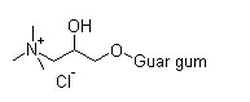 Guar hydroxypropyltrimonium chloride structure, CAS 65497-29-2
