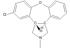 Asenapine structure, CAS 65576-45-6