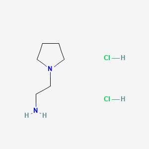 1-Pyrrolidineethanamine dihydrochloride structure, CAS 65592-36-1