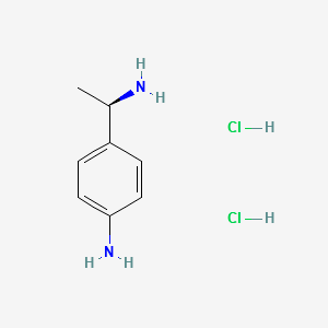 (R)-4-(1-Aminoethyl)benzenamine dihydrochloride structure, CAS 65645-32-1