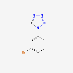 1-(3-Bromophenyl)-1H-tetrazole structure, CAS 65697-41-8
