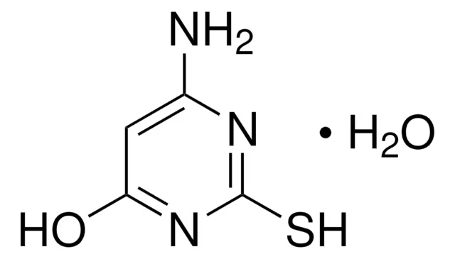 4-Amino-6-hydroxy-2-mercaptopyrimidine monohydrate structure, CAS 65802-56-4