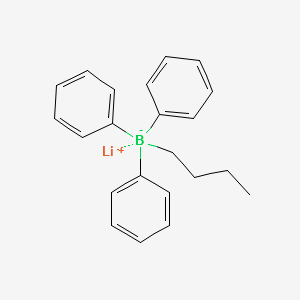 Lithium triphenyl (n-butyl) borate structure, CAS 65859-86-1