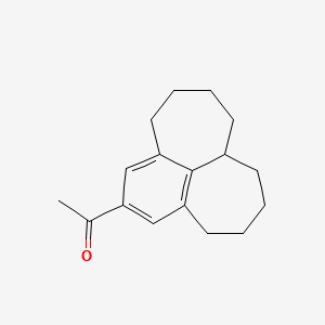 1-(5,6,7,7a,8,9,10,11-Octahydro-4H-benzo[ef]heptalen-2-yl)ethanone structure, CAS 65875-07-2