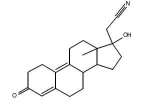 Dienogest structure, CAS 65928-58-7