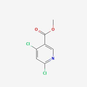 Methyl 4,6-dichloronicotinate structure, CAS 65973-52-6