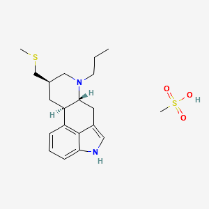 Pergolide mesylate salt structure, CAS 66104-23-2