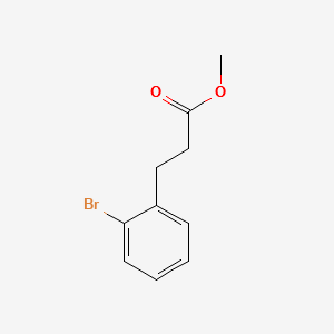 Methyl 3-(2-bromophenyl)propionate structure, CAS 66191-86-4