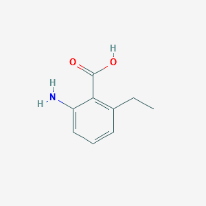 2-Amino-6-ethylbenzoic acid structure, CAS 66232-56-2