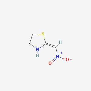 2-(Nitromethylene)thiazolidine structure, CAS 66357-40-2