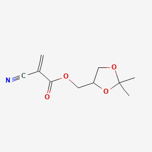 1,2-Isopropylidene glyceryl 2-cyanoacrylate structure, CAS 66470-69-7