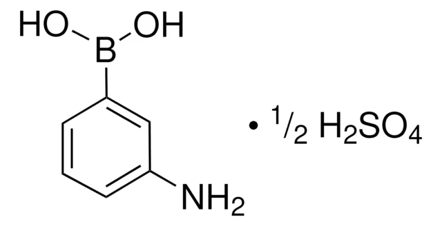 3-Aminobenzeneboronic acid hemisulfate salt structure, CAS 66472-86-4