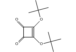3,4-Di(tert-butoxy)-3-cyclobutene-1,2-dione structure, CAS 66478-66-8