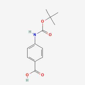 4-(Boc-amino)benzoic acid structure, CAS 66493-39-8