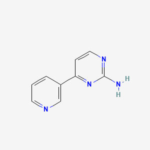 4-(3-Pyridinyl)-2-aminopyrimidine structure, CAS 66521-66-2