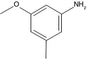3-Methoxy-5-methylphenylamine structure, CAS 66584-31-4