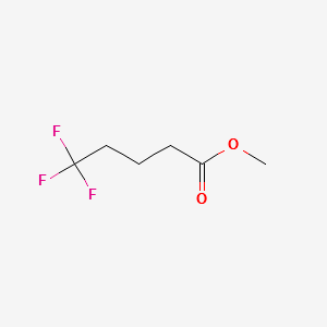 5,5,5-Trifluoropentanoic acid methyl ester structure, CAS 66716-19-6