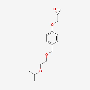[[4-[[2-(1-Methylethoxy)ethoxy]methyl]phenoxy]methyl]oxirane structure, CAS 66722-57-4