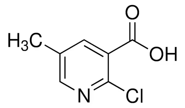 2-Chloro-5-methylnicotinic acid structure, CAS 66909-30-6