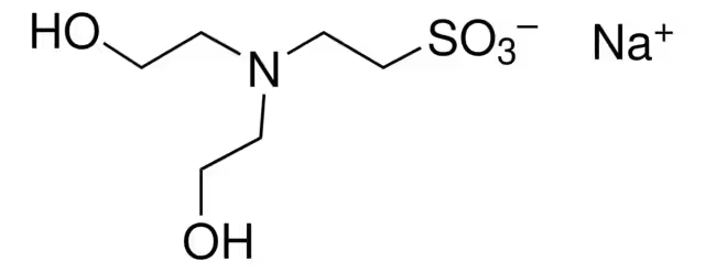N,N-Bis(2-hydroxyethyl)-2-aminoethanesulfonic acid sodium salt structure, CAS 66992-27-6