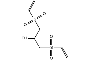 Bis(vinylsulfonyl)propanol structure, CAS 67006-32-0