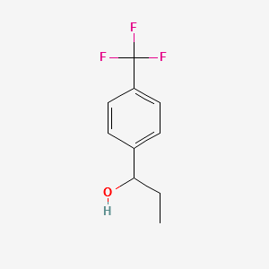 1-(4-Trifluoromethylphenyl)-1-propanol structure, CAS 67081-98-5