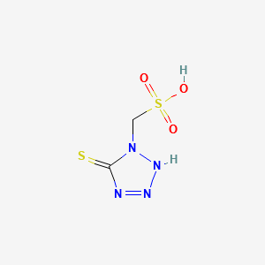 5-Mercapto-1H-tetrazole-1-methane sulphonic acid structure, CAS 67146-22-9