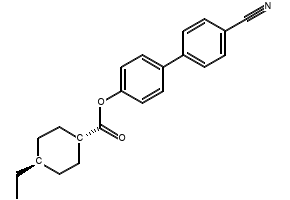 trans-4'-Cyano[1,1'-biphenyl]-4-yl 4-ethylcyclohexanecarboxylate structure, CAS 67284-56-4
