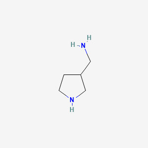 3-Pyrrolidinemethanamine structure, CAS 67318-88-1