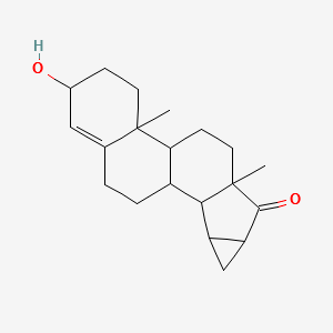 15,16-Dihydro-3-hydroxy-3'H-cycloprop[15,16]androsta-5,15-dien-17-one structure, CAS 67372-65-0
