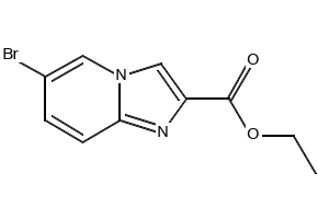 Ethyl 6-bromoimidazo[1,2-a]pyridine-2-carboxylate structure, CAS 67625-37-0