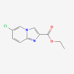 Ethyl 6-chloroimidazo[1,2-a]pyridine-2-carboxylate structure, CAS 67625-38-1