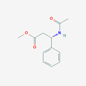 Methyl (S)-3-acetamido-3-phenylpropanoate structure, CAS 67654-58-4