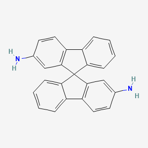 9,9'-Spirobi[9H-fluorene]-2,2'-diamine structure, CAS 67665-45-6