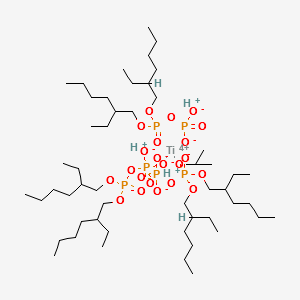 Isopropyl tri(dioctylpyrophosphate) titanate structure, CAS 67691-13-8