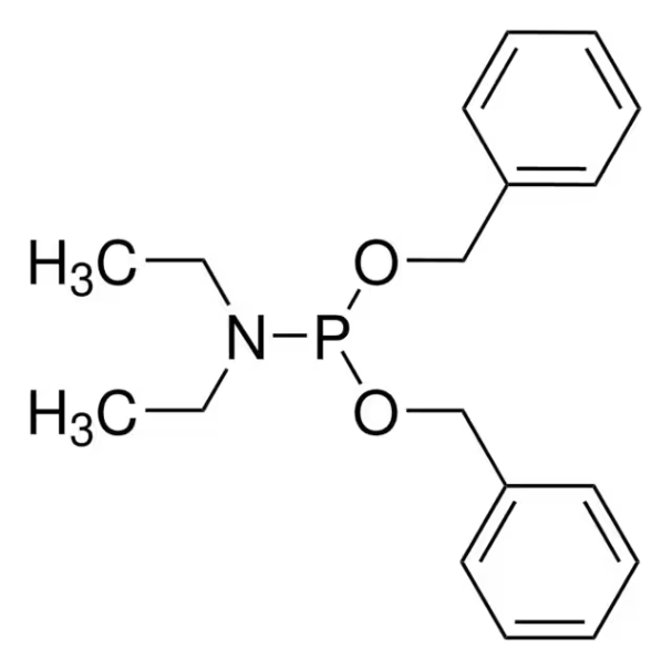 Dibenzyl N,N-diethylphosphoramidite structure, CAS 67746-43-4