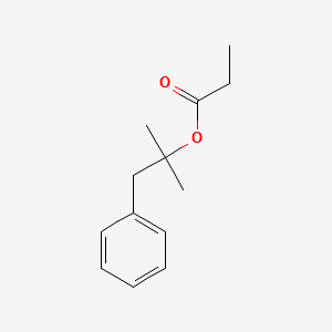 Benzylisopropyl propionate structure, CAS 67785-77-7