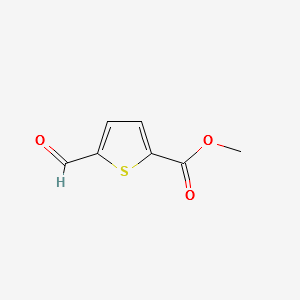 Methyl 5-formyl-2-thiophenecarboxylate structure, CAS 67808-64-4