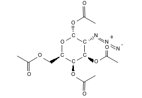 1,3,4,6-Tetra-O-acetyl-2-azido-2-deoxy-alpha-D-galactopyranose structure, CAS 67817-30-5