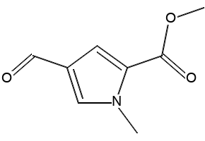 Methyl 4-formyl-1-methyl-1H-pyrrole-2-carboxylate structure, CAS 67858-47-3