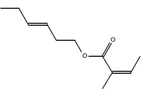 cis-3-Hexenyl tiglate structure, CAS 67883-79-8