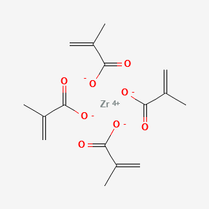 Zirconium methacrylate structure, CAS 67893-01-0