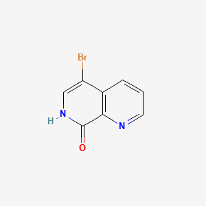5-Bromo-[1,7]naphthyridin-8-ol structure, CAS 67967-14-0