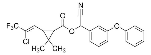Cyhalothrin structure, CAS 68085-85-8