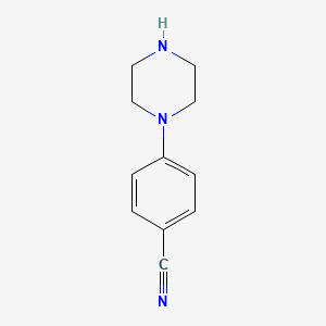 4-Piperazinobenzonitrile structure, CAS 68104-63-2