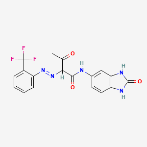 Pigment Yellow 154 structure, CAS 68134-22-5